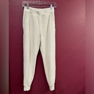 Aerie White Waffle Jogger Sweatpants | Size XS